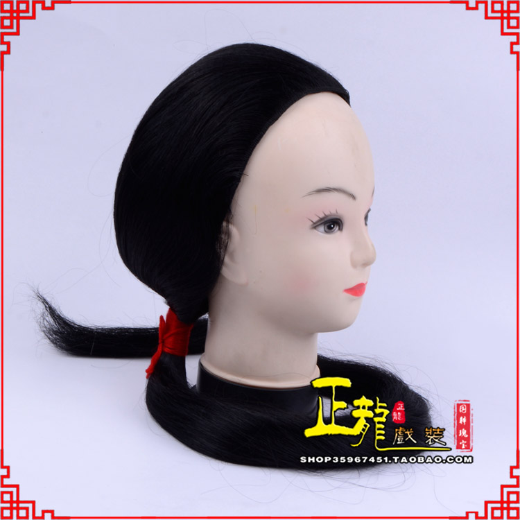 民勤古装影视演出头套花旦假发 真发古装发